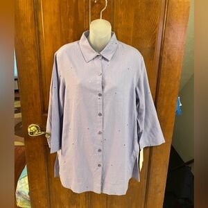 🦄🦄🦄 3 for $20 🦄🦄🦄 New Old Stock Women’s Norton McLaughlin Vtg Linen Blend  Med